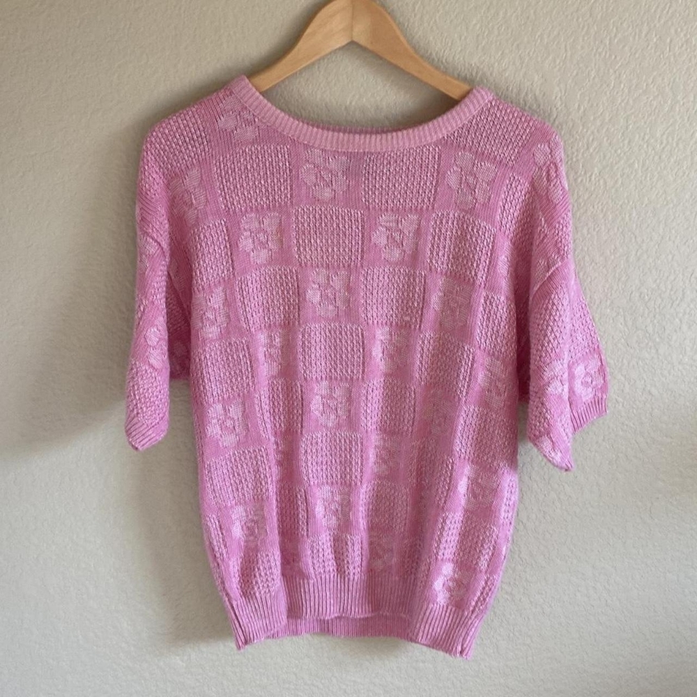 Pink Knit Women's Sweater